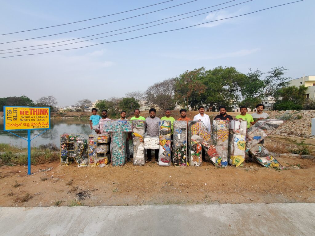 The Litter Letter Project at Mansoorabad Pedda Cheruvu